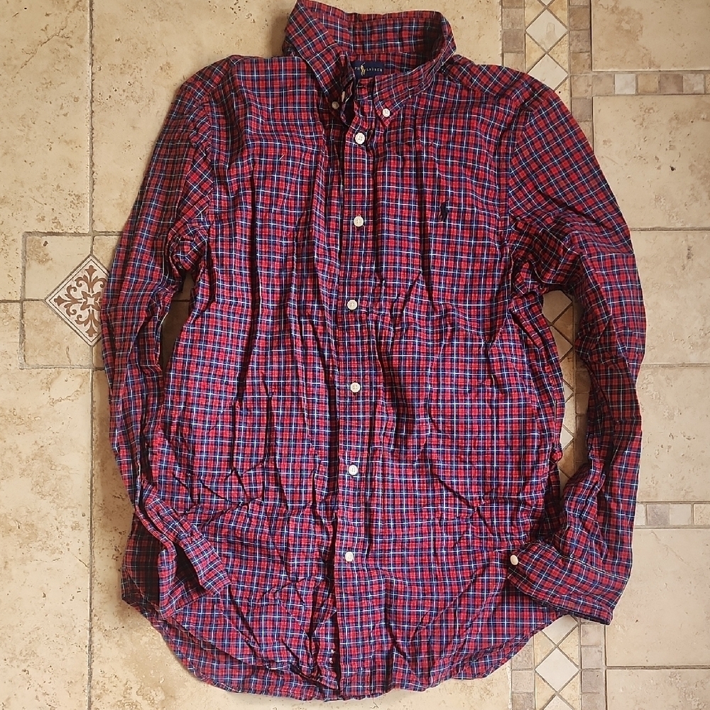 Ralph Lauren Red and Blue Checkered Shirt